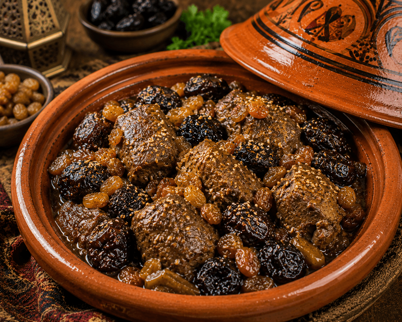 Beef Tagine with Prunes & Raisins